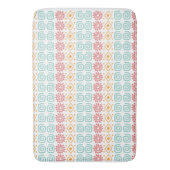 Niedliches boho chic geometrisches Muster Badematte (Vorderseite Vertikal)