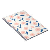 Niedliches Boho Chic Pink-Blume-Muster Notizblock (Rechte Seite)