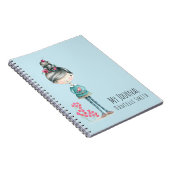 Niedliches Boho Girl with Bird Notizblock (Rechte Seite)