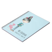 Niedliches Boho Girl with Bird Notizblock (Linke Seite)