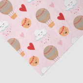 Niedliches Boho-Muster in Rosa Seidenpapier (Ausschnitt)