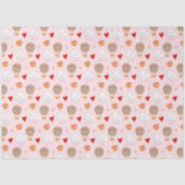 Niedliches Boho-Muster in Rosa Seidenpapier (Vorderseite)