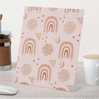 Niedliches boho-nahtloses Muster Sockelschild