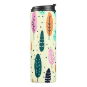 NIEDLICHES BOHO-PATTERN-DESIGN THERMOSBECHER (Nach links gedreht)