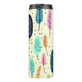 NIEDLICHES BOHO-PATTERN-DESIGN THERMOSBECHER (Rückseite)
