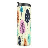 NIEDLICHES BOHO-PATTERN-DESIGN THERMOSBECHER (Nach rechts gedreht)