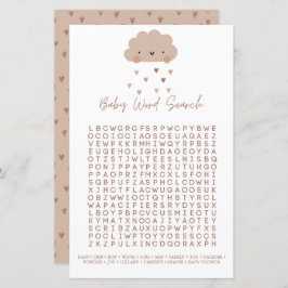 Niedliches Boho Rain Cloud Baby Shooting Word Sear