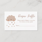 Niedliches Boho Rain Cloud Diaper Begleitkarte (Vorderseite)