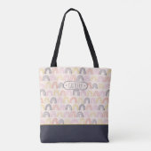 Niedliches Boho Rainbow Grocero Tasche (Rückseite)