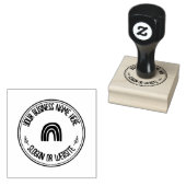 Niedliches Boho-Rainbow-Logo Gummistempel (Stempel)