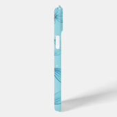 Niedliches boho Retroglühen Personalisiert blaues Case-Mate iPhone Hülle (Rückseite / Rechts)