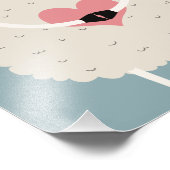 Niedliches Boho Sheep Kinderzimmer Deco Artwork Po Fotodruck (Ecke)