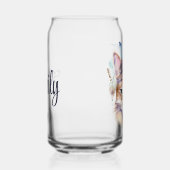 Niedliches boho Wasserfarbe hippie Katzendesign Dosenglas (Rechts)