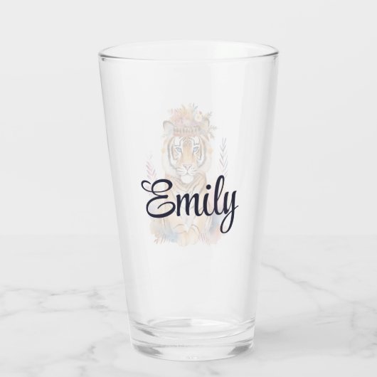 Niedliches boho Wasserfarbenhippiger-Design Glas (Rückseite)