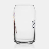 Niedliches boho Wasserfarbenpinguin-Design Dosenglas (Links)