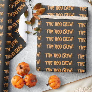 Niedliches Boo Crew Spooktacular Pumpkin Halloween Geschenkpapier