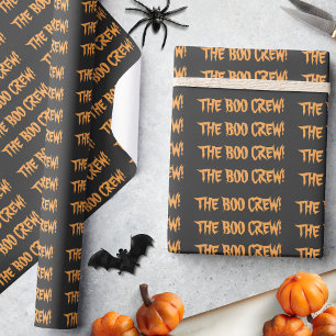 Niedliches Boo Crew Spooktacular Pumpkin Halloween Geschenkpapier