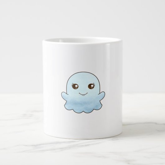 Niedliches Boo Design Trendy Einzigartig Jumbo-Tasse (Vorderseite)