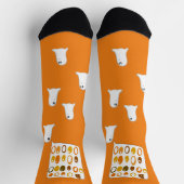 Niedliches 'BOO' Ghost Halloween Socken (Oben)