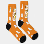 Niedliches 'BOO' Ghost Halloween Socken (Rechts)