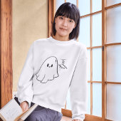 Niedliches Boo Ghost Illustration Halloween Sweats Sweatshirt