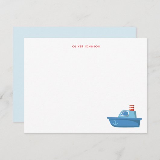 Niedliches Boot Kinder danke (Vorne/Hinten)