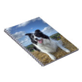 Niedliches Border Collie Dog Foto Notizblock (Rechte Seite)