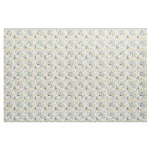 Niedliches botanisches Elfenbein und blau Stoff (Yard (91,4 cm))