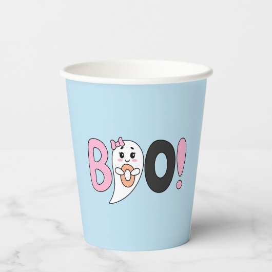 niedliches botime Fun Halloween-Party Pappbecher (Rückseite)