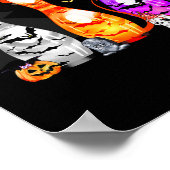 Niedliches Bowling Button Halloween Spookes Kostüm Poster (Ecke)