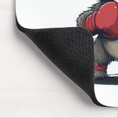 Niedliches Boxraccocktail für Sport und Handschuhe Mousepad (Ecke)