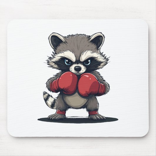 Niedliches Boxraccocktail für Sport und Handschuhe Mousepad (Vorne)
