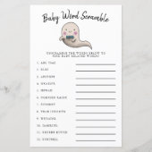 Niedliches Boy Ghost Baby Word Scramble Game (Vorderseite)