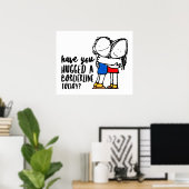 Niedliches BPD-Bewusstsein | Schleppen einer Grenz Poster (Heimbüro)