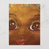 niedliches Braun Postkarte (Vorderseite)