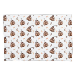 Niedliches Braun- und Beige-Ladybug und Muster für Kissenbezug