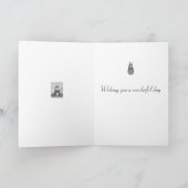 Niedliches Braun und Blume für einen besonderen Karte (Innenseite)