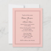 Niedliches Braun- und Graurosa Wegweiser Einladung (Rückseite)