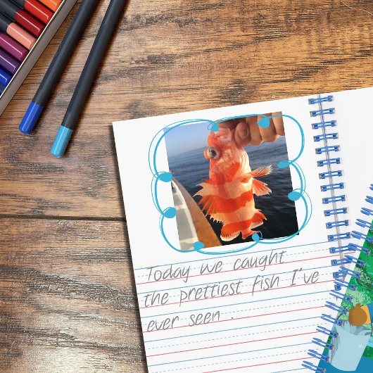 Niedliches Braunbär-Spiralfeuer Notizblock