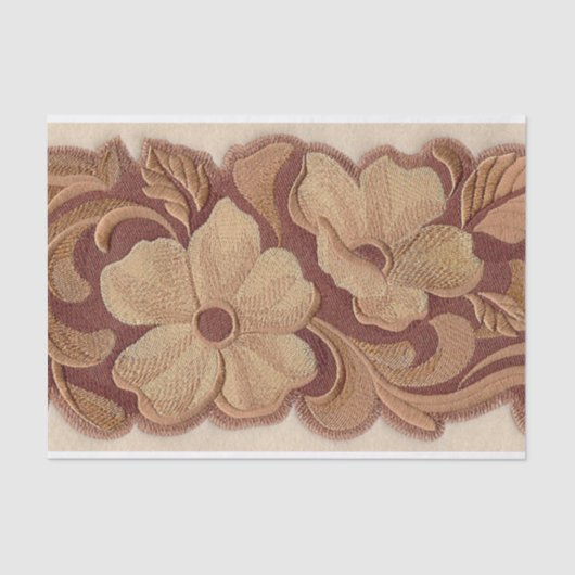 niedliches braunes beige Cowgirl-Westernland mit Seidenpapier (Vorderseite)