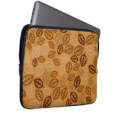 Niedliches braunes Blätter Laptopschutzhülle (Vorne Rechts)