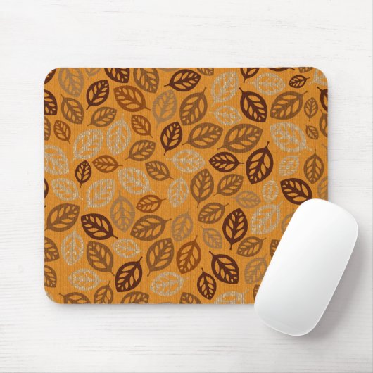 Niedliches braunes Blätter Mousepad (Mit Mouse)