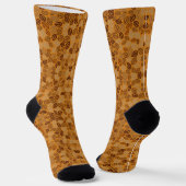 Niedliches braunes Blätter Socken (Gewinkelt)