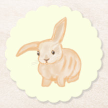 Niedliches braunes Kaninchen - durchsichtig auf ge