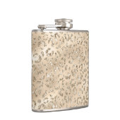 Niedliches braunes Muster der Leopardenhaut Flachmann (Rechts)