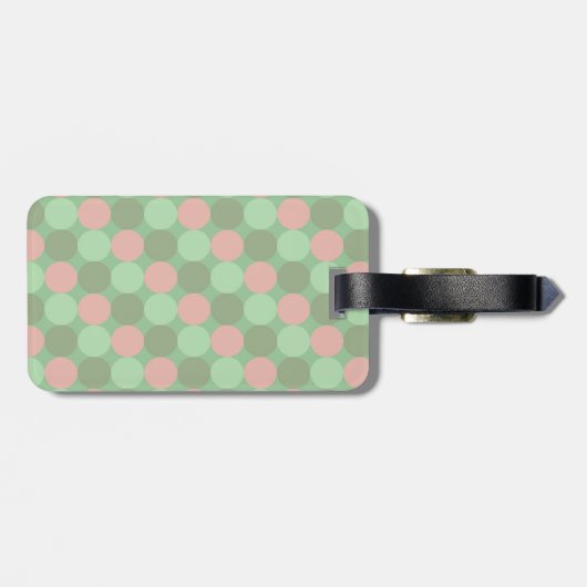 Niedliches braunes Owl mit rosa Bow Gepäckanhänger (Rückseite horizontal)