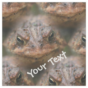 Niedliches braunes Toad-Gesicht Tiermuster Stoff