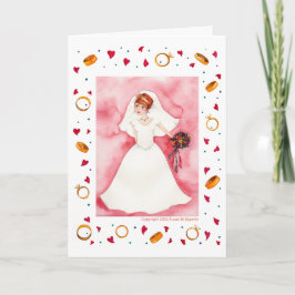 Niedliches Brautparty Braut Hochzeit Verlobung Karte
