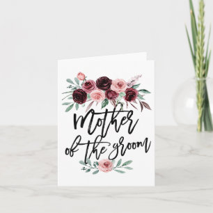 Niedliches Brautparty Hochzeit Blume Design Mutter Karte