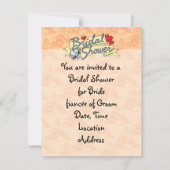 Niedliches Brautparty Melon Einladung (Rückseite)